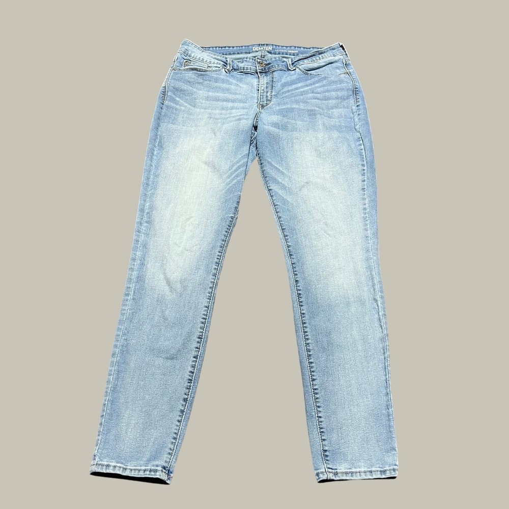 Denizen from Levis Modern Skinny Jeans Light Wash Blue Stretch Denim 14M 31x28.5 - Picture 12 of 13